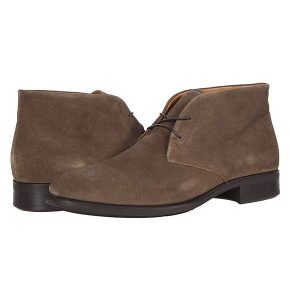 New ECCO Citytray Chukka Boot Dark Clay Men’s Shoes 45 Us 11 11.5 Suede Leather